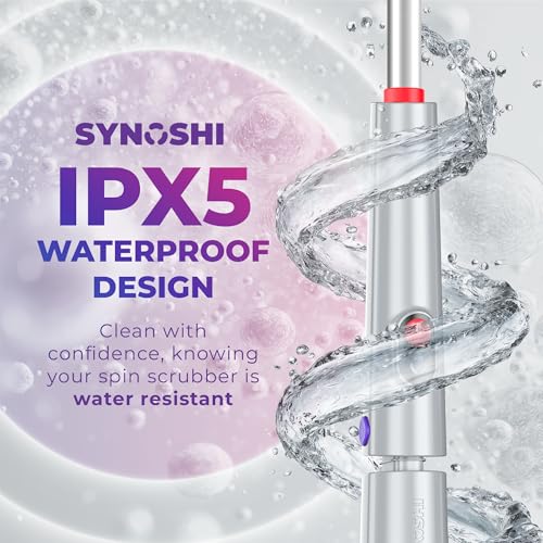 Synoshi PRO Electric Spin Scrubber Extension Handle | Electric Bathroom Scrubber for Cleaning Extension Handle. Extends up to 29.5 Inch (75 cm)