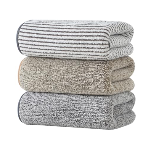 3 Pack Microfiber Hand Towels for Bathroom, Ultra Soft & Super Absorbent | Quick Dry Washcloths, 14x30 Inch Small Towel Set for Bathroom, Gym, Yoga, Kitchen, Face, Guest Room, Spa