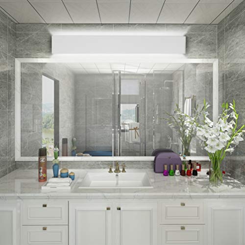 Aipsun 32.6 inch Modern Vanity Light Fixtures LED Bathroom Wall Light Up and Down Bathroom Lighting Fixtures Cool White 5000K - color: White, size: 32.6 inch, style: 5000K