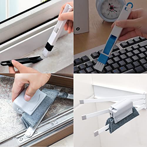 Magic Window Track Cleaner, Window Groove Cleaning Brush Tools Set, 5Pcs | Groove Gap Corner Crevice Cleaner for Windows and Tracks, Window Track Cleaning Tools
