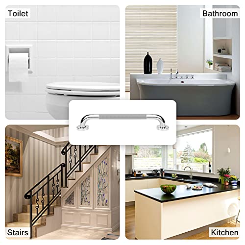 supregear Grab Bars for Bathtubs and Showers, Anti Slip Bathroom Grab Bars for Seniors, 304 Stainless Steel Safety Shower Handle, Toilet Handicap Elderly Assist Bathroom Wall Handle, 16 inch - size: 16 inch
