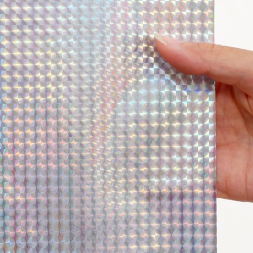 Ga-Geetopia Holographic 3D EVA Shower Curtain Liner Ice Cube, 72x72 Medium Weight Clear Plastic Bathroom Shower Curtain with Rustproof Metal Grommets for Shower Stall, Bathtubs - color: Holo - Cube, size: 72"W x 72"L (Pack of 1)