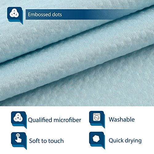 Barossa Design Soft Fabric Shower Liner or Curtain, Hotel Quality, Machine Washable, Water Repellent, Blue, 70 x 72 inches - color: Blue Aqua, size: 70"W x 72"L (Pack of 1)