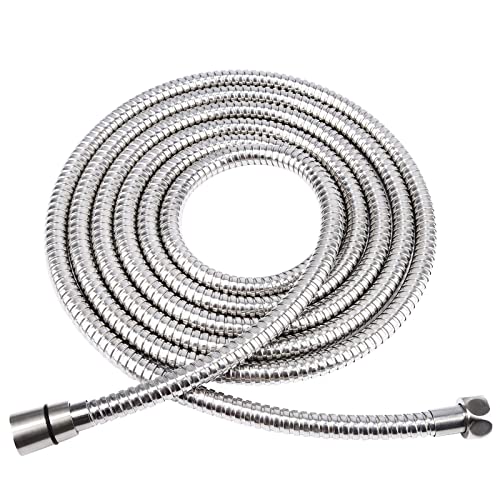 HOMEIDEAS 138 inches Shower Hose, 11.5 feet Extra Long 304 Stainless Steel Handheld Shower Head Hose Replacement, Flexible Hose Extension - size: 138 Inch