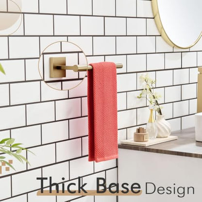 KOKOSIRI Bathroom Towel Bar Hand Towel Holders Wall Mount Toilet Kitchen Cabinet Paper Holder Stainless Steel Bath Hardware Champagne Bronze, B3008CPG - color: Champagne Bronze, size: 1 Pack