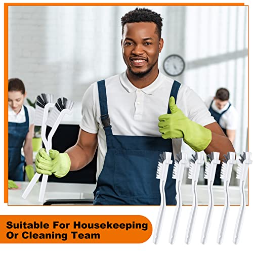 Rtteri 48 Pcs Kitchen Scrub Brush Bulk Plastic Sink Bathroom Cleaning Edge Corner Brush for Household Bottle Dish Tile Lines Window Track Crevice with Stiff Bristle