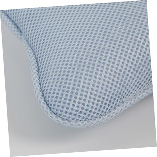 Non-Slip Bathtub Pillow with 2 Suction Cups Mesh Head Neck Shoulder Support Cushion for Oval and Straight-Back Tubs Spa Bath Pad