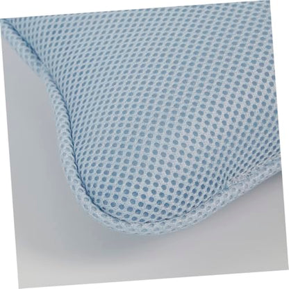 Non-Slip Bathtub Pillow with 2 Suction Cups Mesh Head Neck Shoulder Support Cushion for Oval and Straight-Back Tubs Spa Bath Pad