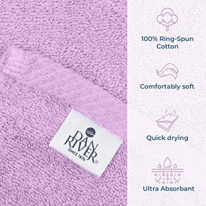 DAN RIVER Pack of 1 Jumbo Bath Sheet 40x80 Inches, XL Towels Oversized for Adults, Fluffy and Soft Plush Towels - Lavender - color: Lavendar