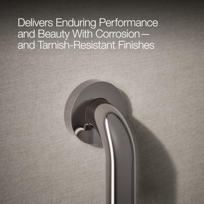 Kohler K-14560-BS Contemporary 12 Inch Bathroom Grab Bar Brushed Stainless Steel - color: Brushed Stainless, size: 12 Inch