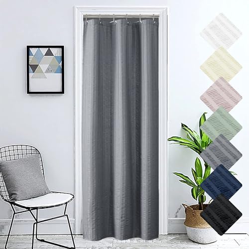 Aiyufeng Moga Stall Shower Curtain 36x72 Inches, Grey Shower Curtain, Fabric Shower Stall Curtains, Hotel Quality Bathroom Shower Curtains - color: Grey, size: 36"W x 72"L (Pack of 1)