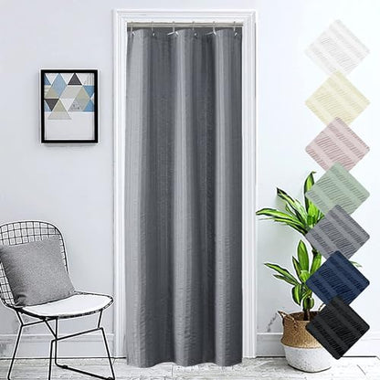 Aiyufeng Moga Stall Shower Curtain 36x72 Inches, Grey Shower Curtain, Fabric Shower Stall Curtains, Hotel Quality Bathroom Shower Curtains - color: Grey, size: 36"W x 72"L (Pack of 1)