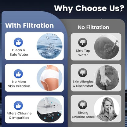 FEELSO Bidet Attachment for Toilet with Filter, Hot & Cold Toilet Bidet | Ultra-Slim & Non-Electric Bidet Sprayer, Self-Cleaning Dual Nozzle (Frontal/Rear Wash), Adjustable Water Pressure - style: Hot&Cold
