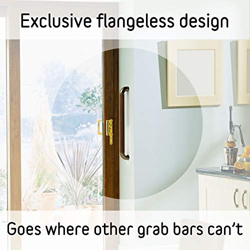 Grab Bar - Satin Black Anodized Aluminum with Satin Black Hardware - 30 Inch Length - 1.6 Inch Diameter - color: Black, size: 30 Inch