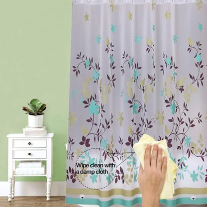Plastic Shower Liner - Premium PEVA 4G Shower Curtain Liner with Rustproof Grommets and 3 Weighted Magnets, Waterproof Shower Curtains for Bathroom (Coffee Tree) - color: Coffee Tree, size: 71"W x 71"L (Pack of 1)