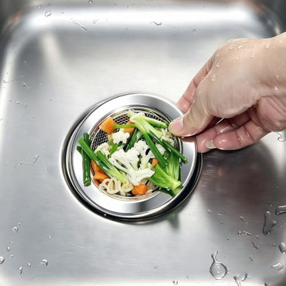 Seatery Kitchen Sink Drain Strainers/Filter/Screen/Basket Strainer, Stainless Steel Food Scraps Drain Catcher, Outer Diameter 4.5 inch/11.3cm, Inner Diameter 3 inch/7.6cm, Pack of 4 - size: 3.5 inch