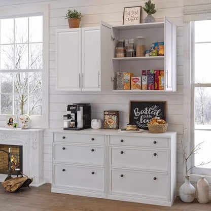 30’’W Kitchen Cabinets Wall Mounted, Wall Cabinet Storage with Adjustable Shelves, Laundry Room Cabinets, Bathroom Wall Cabinet, Floating Storage Cabinet for Laundry, Bathroom, Garage - size: 30'' W*2