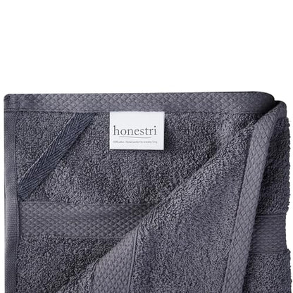 Premium Hand Towels for Bathroom, Set of 6, 100% Ring Spun Cotton, 16x28 Inches, 550GSM, Ultra Soft, Highly Absorbent, Quick Drying, Grey - color: Grey