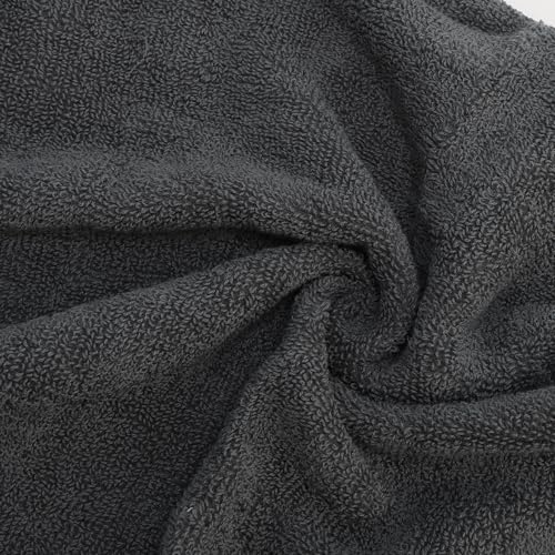 1Pcs Towel Waffle Weave Towel Bath Towel Combed Cotton Gray 75x35cm
