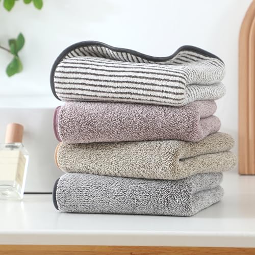 3 Pack Microfiber Hand Towels for Bathroom, Ultra Soft & Super Absorbent | Quick Dry Washcloths, 14x30 Inch Small Towel Set for Bathroom, Gym, Yoga, Kitchen, Face, Guest Room, Spa