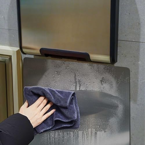 Gisafai 1 Pcs 24 x 16 Inch Stainless Steel Backsplash Panel Hand Dryer Splash Guard Wall Backsplash Protector with Ultra Strength Adhesive for Bathroom, Kitchen, Stovetop - size: 24 X 16 Inches