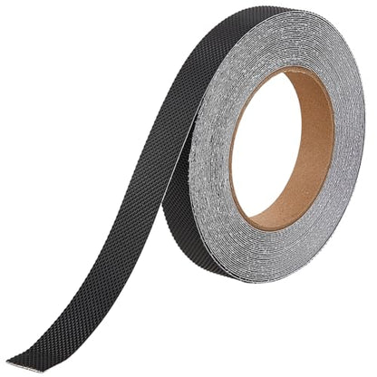 CREATCABIN Grip Tape Roll Waterproof Black Grip Tape Safety Non Skid Strips for Furniture Anti Slip Mobile Device Grip Fixed Outdoor Stairs Home Bathtubs Bathroom Floor Kitchen Adhesion Use 394x0.8in - style: black