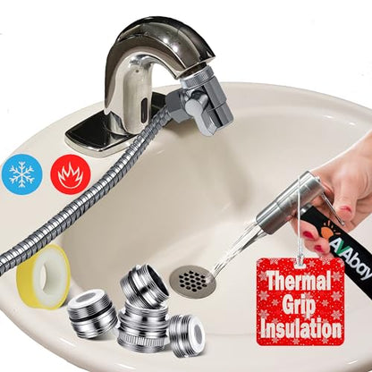 AVAbay® Sink Faucet Handheld Bidet Sprayer for Toilet I Bidet Attachment for Warm & Cold Water I Long 80" Hose Perfect for Feminine Hygiene, Cloth Diaper, Bathroom Toilet Cleaning - color: Faucet Bidet Sprayer