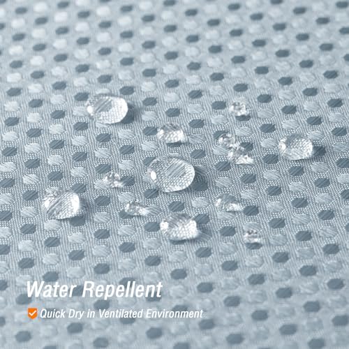 Small Stall Fog Blue Fabric Shower Curtain, 36 x 72 | Narrow Half Cloth-Textured Shower Curtain for Bathroom, Water Repellent, Machine Washable - color: Fog Blue, size: 36"W x 72"L (Pack of 1)