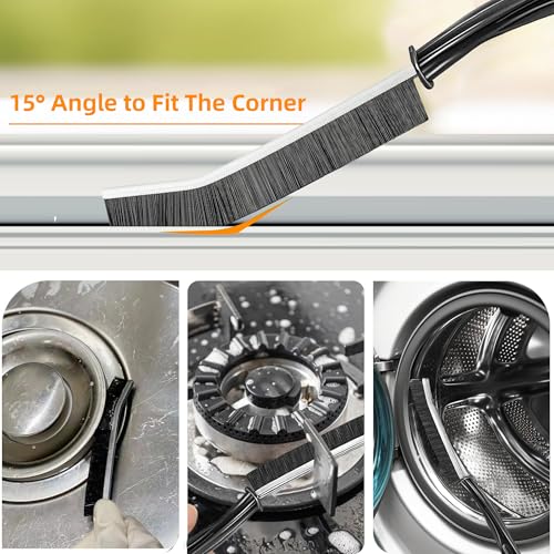 10Pcs Hard-bristled Crevice Cleaning Brush, Multifunctional Thin Gap Scrub Brush, Bathroom Cleaner Tools for Household Use, Kitchen, Window, Toilet, Grout, Faucets, Car - color: 10pcs