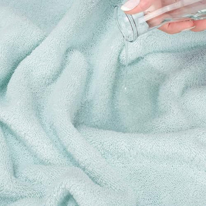 American Soft Linen Salem Washcloth Sets, 4 Piece Luxury 600 GSM 100% Cotton Washcloths for Bathroom, 13x13 inches Washrags Premium Quality Hand Face Towels, Mint - color: Mint Green, size: 13x13"