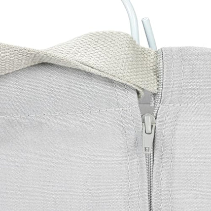 Household Essentials Door Hanging Laundry Bag, Washable Canvas Bag with Loop Handle, Holds Two Loads of Laundry, Great for Dorms and Small Spaces, Grey - color: Grey