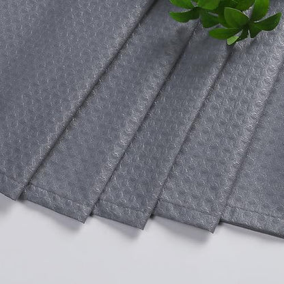 Aiyufeng Waterproof Fabric Shower Curtains for Bathroom，Dot Like Embossed Textured Soft Polyester Cloth Stall Shower Curtain，Hotel Luxury Quality Machine Washable，36Wx72L，Grey - color: Grey, size: 36"W x 72"L (Pack of 1)