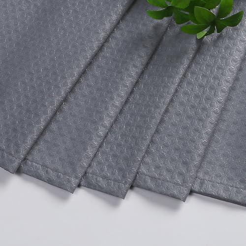 Aiyufeng Grey Shower Curtains for Bathroom，Dot Like Embossed Textured Waterproof Fabric Shower Curtain，Hotel Luxury Quality & Soft Cloth，Machine Washable，72Wx78L - color: Grey, size: 72"W x 78"L (Pack of 1)