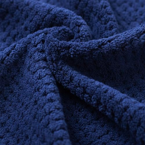 Oversized Bath Towels Extra Large 40x80 Inches Bath Sheets for Adults Super Soft Quick Dry Highly Absobent Microfiber Shower Towels (6 Piece,Navy Blue) - color: Navy Blue 6 Piece, size: 6 Piece