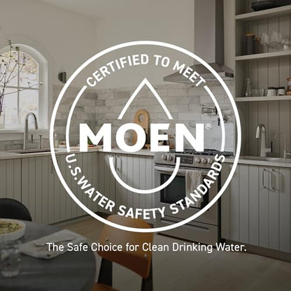 Moen Chateau Chrome Two-Handle Centerset Bathroom Faucet with Metal Drain Assembly, 499525