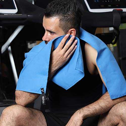 Rainleaf Microfiber Towel Quick Dry Camping & Travel & Gym Towel. Compact | Super Absorbent, Lightweight, Fast Drying. Suitable for Beach, Bath, Backpacking, Hiking, Swim.