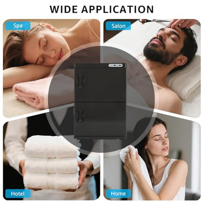 46L Hot Towel Warmer Cabinet, Large Professional Towel Heater - Black | Rust Resistant, Stainless Steel Racks, Large Capacity, Towel Warmer for Spa Massage Salon Home - color: Black, size: 46L
