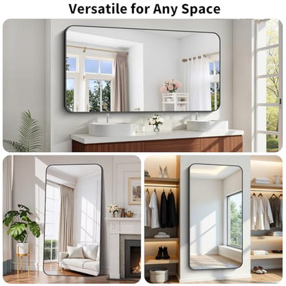 Koonmi Bathroom Wall Mirror,36x71 Inch Large Vanity Mirror for Over Sink - size: 71"L x 36"W