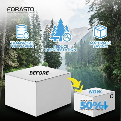 FORASTO 2Pack Toilet Plunger with Holder - Heavy Duty Bathroom Tools | Plungers for Bathroom, Toilet Bowl Cleaners, Apartment Must Haves, Bathroom Decor Accessories, Home Essentials, Black