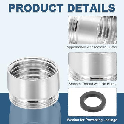 uxcell Faucet Aerator Adapter, 1/2" Female to M22 Male with Washer, 15mm Length - size: 1/2" Female to M22 Male, 15mm Length