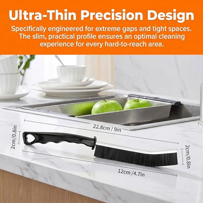4Pcs Hard Bristle Crevice Cleaning Brush Grout Scrub Brushes Multifunctional Small Cleaning Tool House Deep Cleaninng Supplies for Bathroom Shower Kitchen Tile Window Narrow Spaces Sink Home Essential