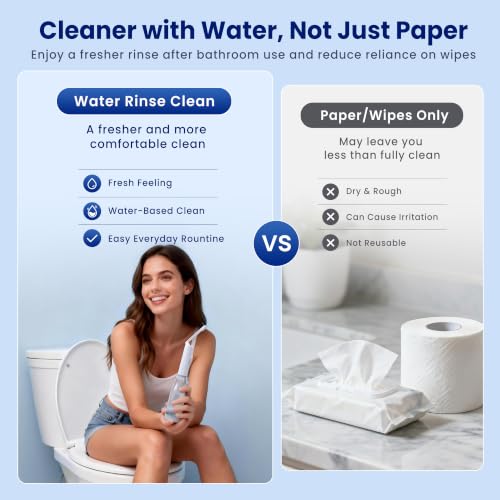 Portable Bidet for Travel, 400ml Rechargeable Electric Bidet Sprayer