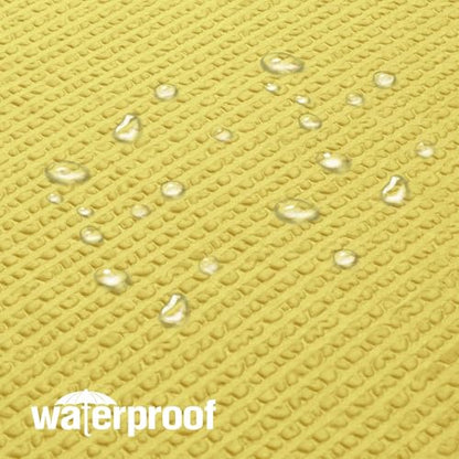 Small Stall Shower Curtain - Embossed Textured Bathroom Curtain, 36 x 72 Shower Curtain for RV Camper, Machine Washable Water Resistance, Lemon Yellow - color: Lemon Yellow, size: 36"W x 72"L (Pack of 1)