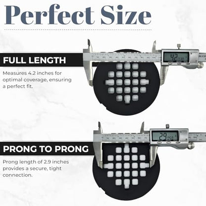 4 ¼” Polished Dark Grey Snap-in Shower Drain Cover - Replacement - 4.25" OD Strainer - Easy Install - Premium Round Shower Drain Cover - Solid Brass Construction - (Titanium/Gun Metal) - color: Polished Gun Metal/Titanium