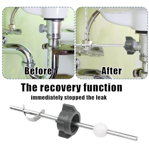 2pcs Bathroom Sink Stopper Replacement, Lavatory Pop up Center Piece Assembly with Pivot Rod Compatible with Price Pfister & Other Popular Brands for Models PS2673 PS469 PSB327 (Gray)