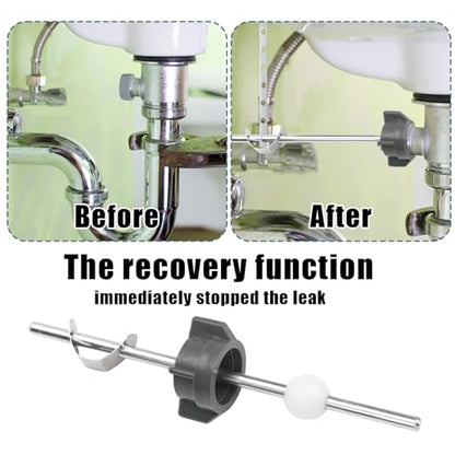2pcs Bathroom Sink Stopper Replacement, Lavatory Pop up Center Piece Assembly with Pivot Rod Compatible with Price Pfister & Other Popular Brands for Models PS2673 PS469 PSB327 (Gray)