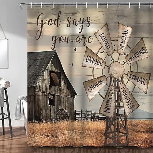 Rustic Barn Door Shower Curtain for Bathroom, Retro Countryside Wood Board Bathroom Decor Curtain Sets,Art Vintage Famhouse Western Bath Curtains RV Shower Curtains with Hooks 72X84INch - color: Pattern 3, size: 72"W x 84"L (Pack of 1)