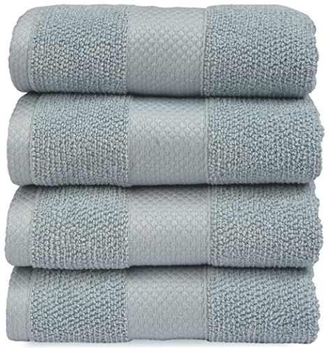 MAURA Premium Hand Towels 100% Cotton 16x30 Oversized Ultra Absorbent Quick Dry Soft Towels for Bathroom Extra Large Hand Towels, Serenity Blue - color: Serenity Blue, size: 16”x30” Hand Towels