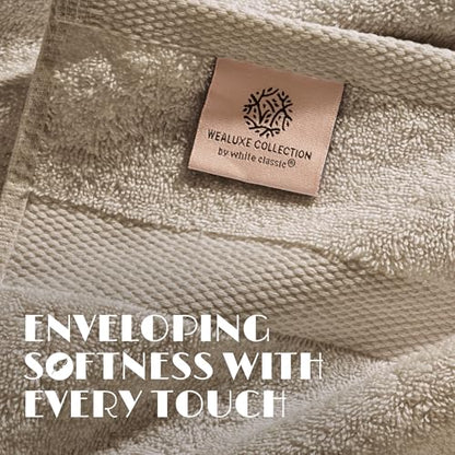 White Classic Luxury Soft Bath Sheet Towels - 650 GSM Cotton Luxury Towels Extra Large 35x70 | Highly Absorbent and Quick Dry | Hotel Quality, Taupe, 2 Pack - color: Taupe, size: Bath Sheets, 2 Pack