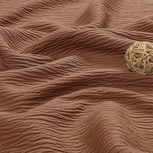 Aiyufeng 3D Textured Terracotta Shower Curtain for Bathroom, Fabric Shower Curtain Soft Cloth & Hotel Spa Quality, Luxury Boho Bathroom Curtains, Machine Washable, Terracotta, 72x72 Inches - color: Terracotta, size: 72"W x 72"L (Pack of 1)